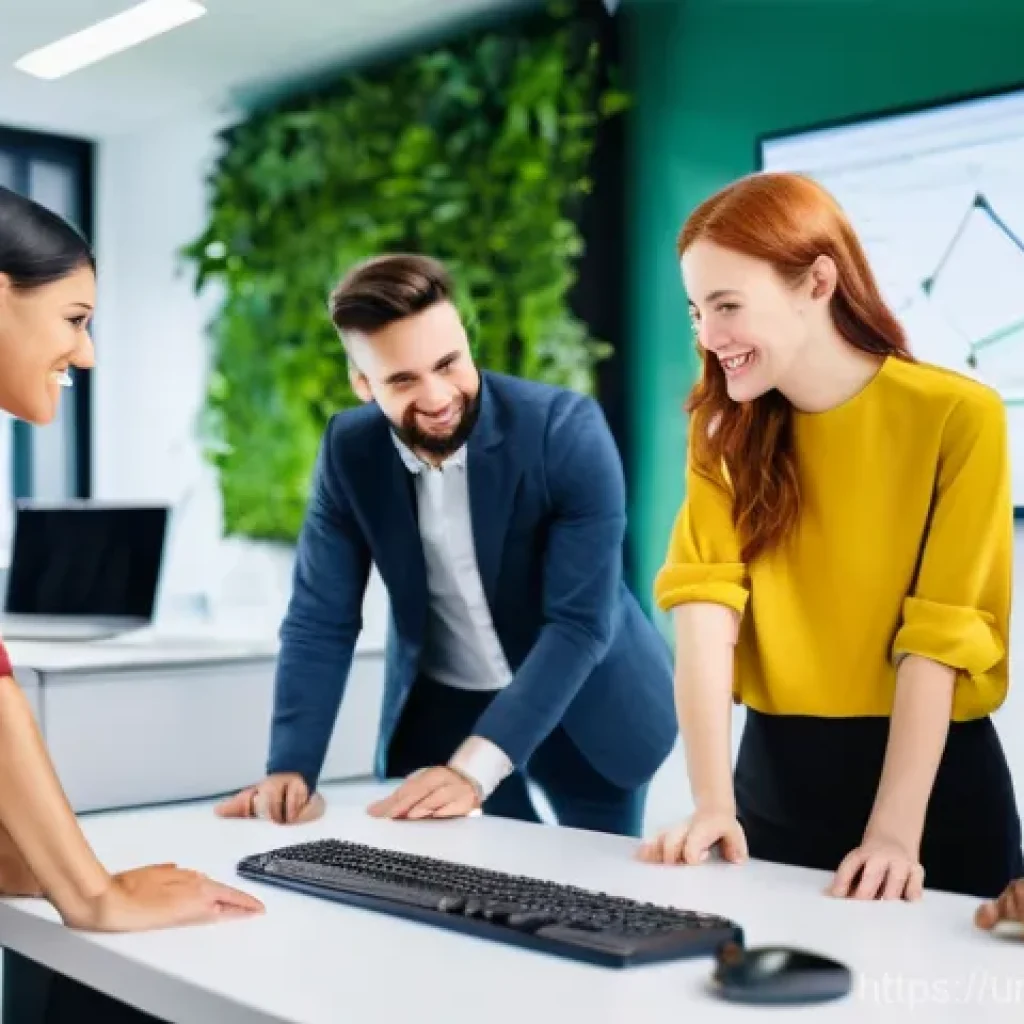 지식 공유 시스템의 효과적인 운영 매뉴얼 작성 - **Prompt 1: Collaborative Innovation in a Modern Workspace**
A diverse team of young professiona...