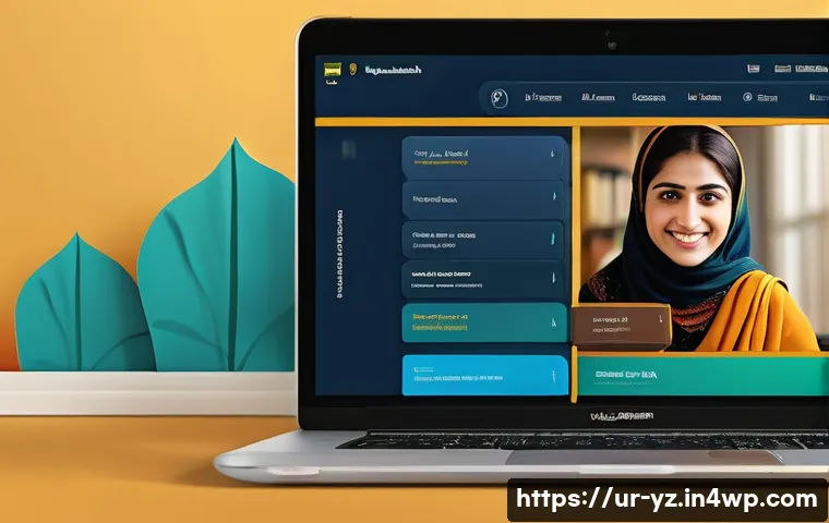 지식 공유 플랫폼의 사용자 친화성 증진 방법 - A highly detailed digital illustration of a user-friendly website interface designed for Urdu-speaki...